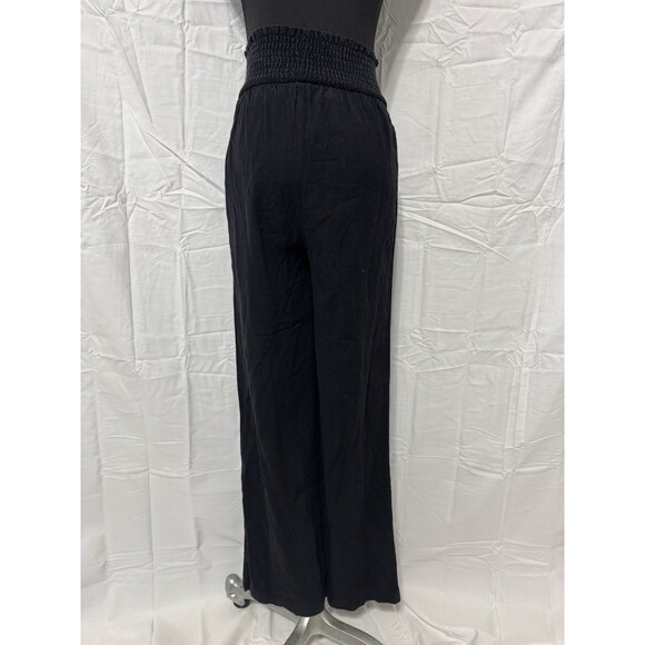 SHEIN Women’s Black Wide Leg Pants Stretchy Waist Size Extra Small - Picture 2 of 3